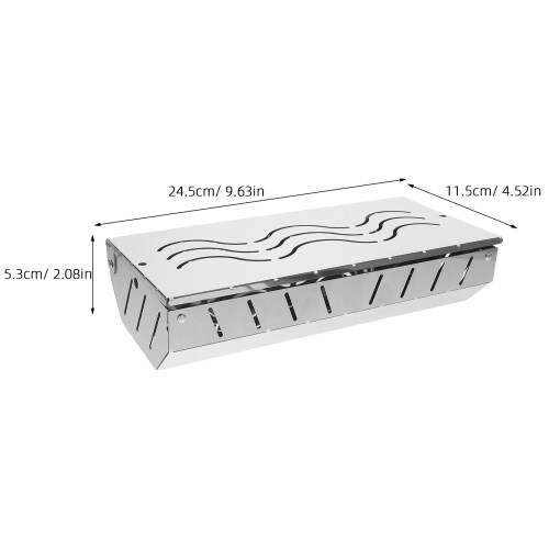 Silver Grill Box Bbq Accessories For Outdoor Cooking 1pack 1