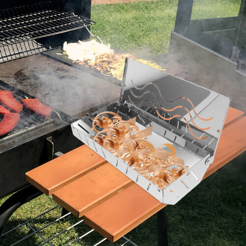 Silver Grill Box Bbq Accessories For Outdoor Cooking 1pack 2