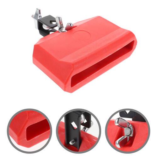 Professional Drum Set Cowbell Red 1pack 6.7x5.9x2in 2