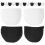 25 Pair Shoulder Pads Women'S Ordinary Sponge Push Up Mat 9
