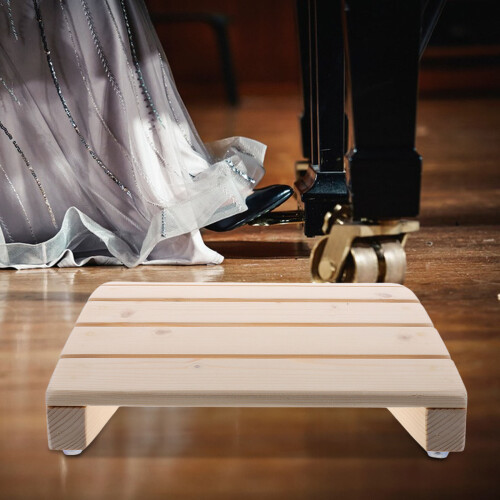 Raindrops Posture Support Piano Foot Rest Beige Wood 1pcs 2