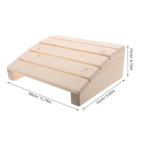 Raindrops Posture Support Piano Foot Rest Beige Wood 1pcs 1