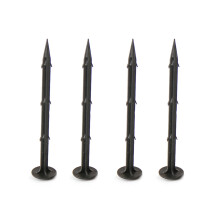 Plastic Tent Pegs Plastic Black 100pcs For Hiking Gear