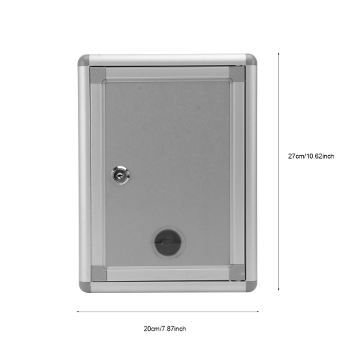 1set Suggestions Post Box For Home Use Silver 11.02x8.27x3.74in 1