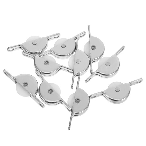 10 Pcs Plastic Wheels Wooden Door Closet Roller Window Accessory