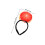 Bandeau Noir Pamplemousse Cartoon Fruit Doux Pour 2