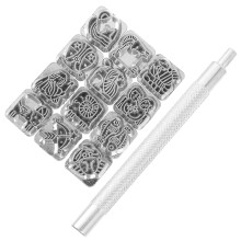Zodiac Printing Tool Work Punch Set Craft Stamps Stamping Kit