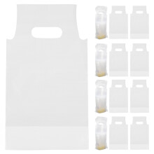 Sensethe 200 Clear Plastic Handle Bags For Single Cup Coffees