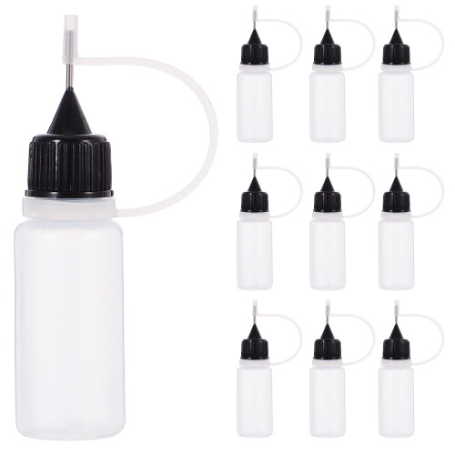 10 Pcs Craft Nozzle Bottle Ink Applicator Bottles Condiment Squeeze