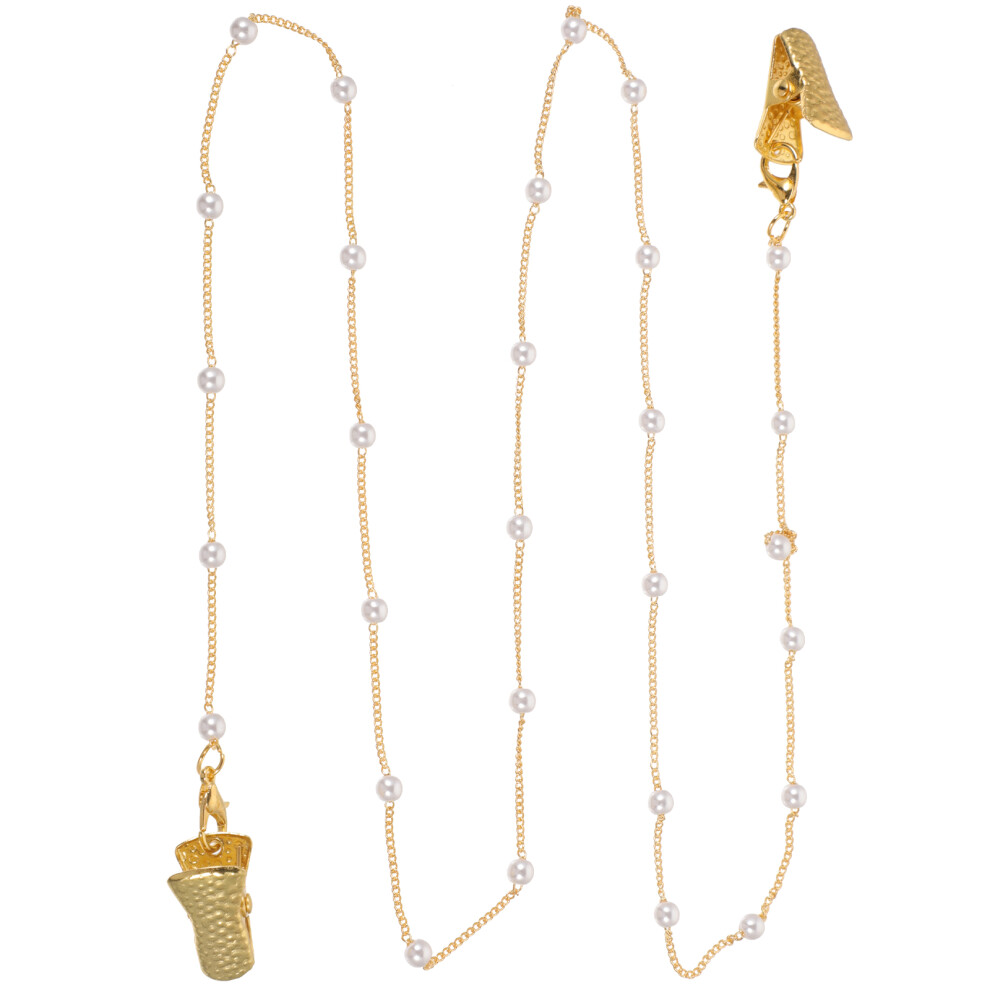 Inoomp Golden Eye Glass Chain Eyeglass Strap Holder Necklace 1Pcs
