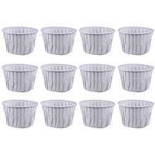 50pcs Paper Cup Round Grey For Home Use And Dessert Shops