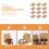 50 Pcs Take Out Drink Holder Takeout Tray Two-Cup 10
