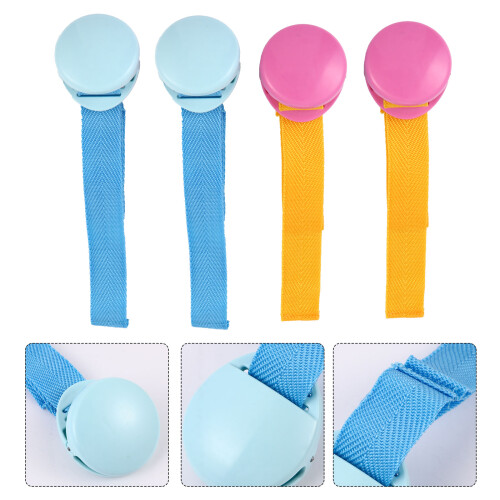 4Pcs Baby Blanket Clips Stroller Clips ABS Plastic Multi-Color Durable 2