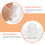 100 Pcs Adhesive Clear Hooks Small Suction Wall Transparent 8