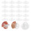 100 Pcs Adhesive Clear Hooks Small Suction Wall Transparent 4