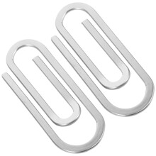 2 Pcs Banknote Clips Money Wallet Metal Miss Clamp Bill For Men
