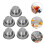 Silver Stainless Steel Cocktail Shaker Lids Anti-Rust 5pcs 5