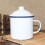Enamel Mug White Easy To Clean And Carry Decor 7