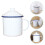 Enamel Mug White Easy To Clean And Carry Decor 3
