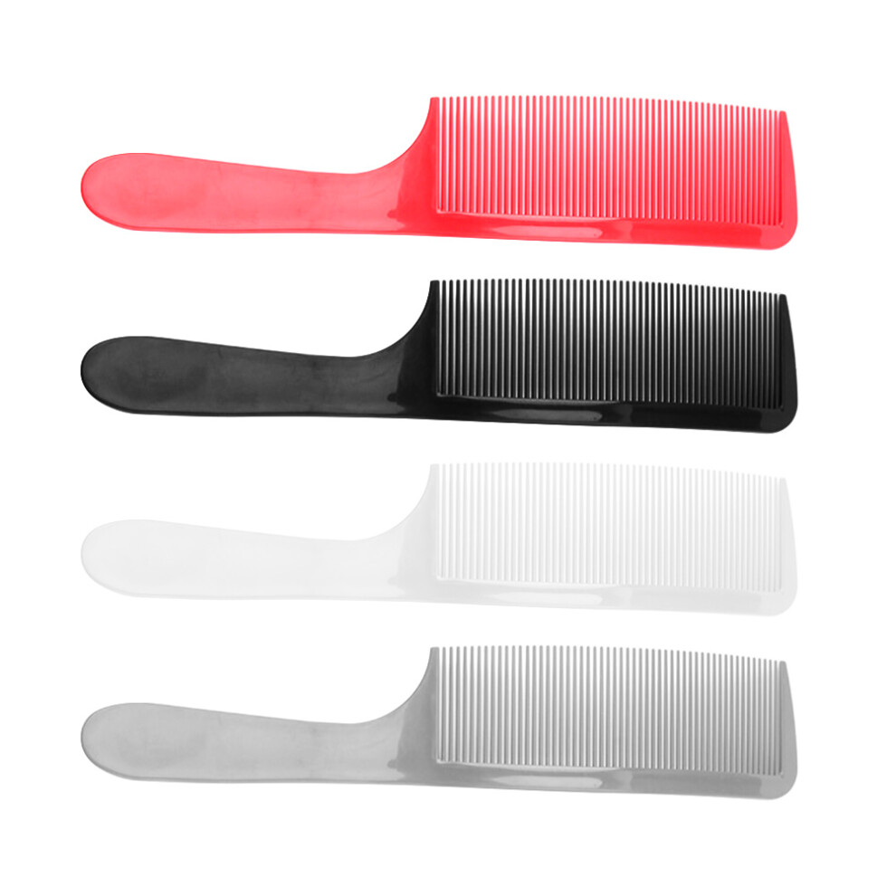 Solustre Unisex 4 Pcs Push- Comb Set Man Fine Teeth Detangling Hair Combs