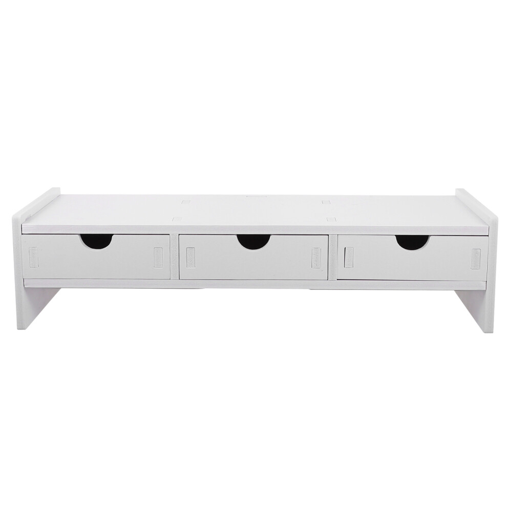 Solustre Computer Monitor Stands Desktop Risers For Monitors With Storage