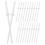 Plastic Hollow Lollipop Sticks White For Candy Making 60pcs 1