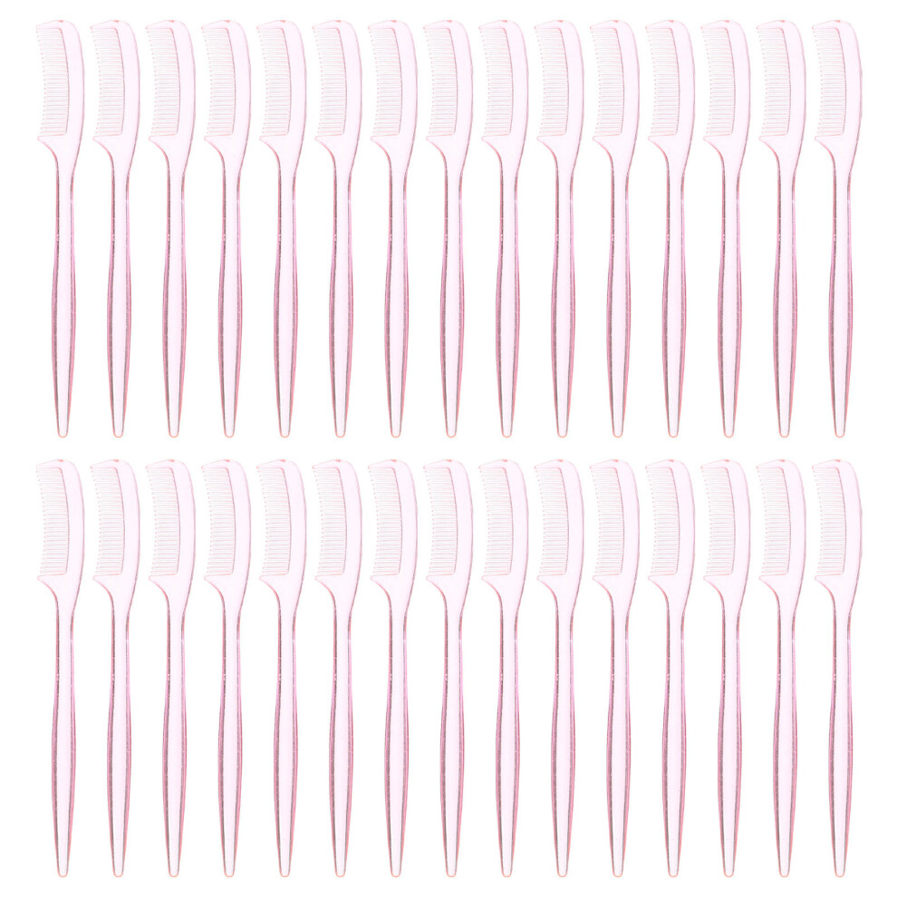 Iplusmile 30Pcs Eyelash Comb Lash Brow Comb Eyebrow Definer Plastic Applicator