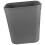 Compact Grey Trash Bin Durable ABS Waste Container for Bathroom 3