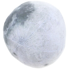 Decorative Moon Cushion Grey Pp Cotton 1pcs 6.7in