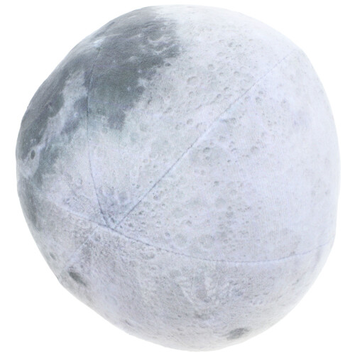 Decorative Moon Cushion Grey Pp Cotton 1pcs 6.7in