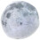 Decorative Moon Cushion Grey Pp Cotton 1pcs 6.7in 4