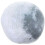 Decorative Moon Cushion Grey Pp Cotton 1pcs 6.7in 8