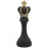 Schwarze Resin Schach Tischskulptur 3