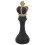 Schwarze Resin Schach Tischskulptur 1