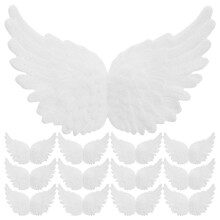 18pcs Festive Angel Wings Cake Decor Plastic Reusable Wings For Ornaments Christmas Decorations Party Decor