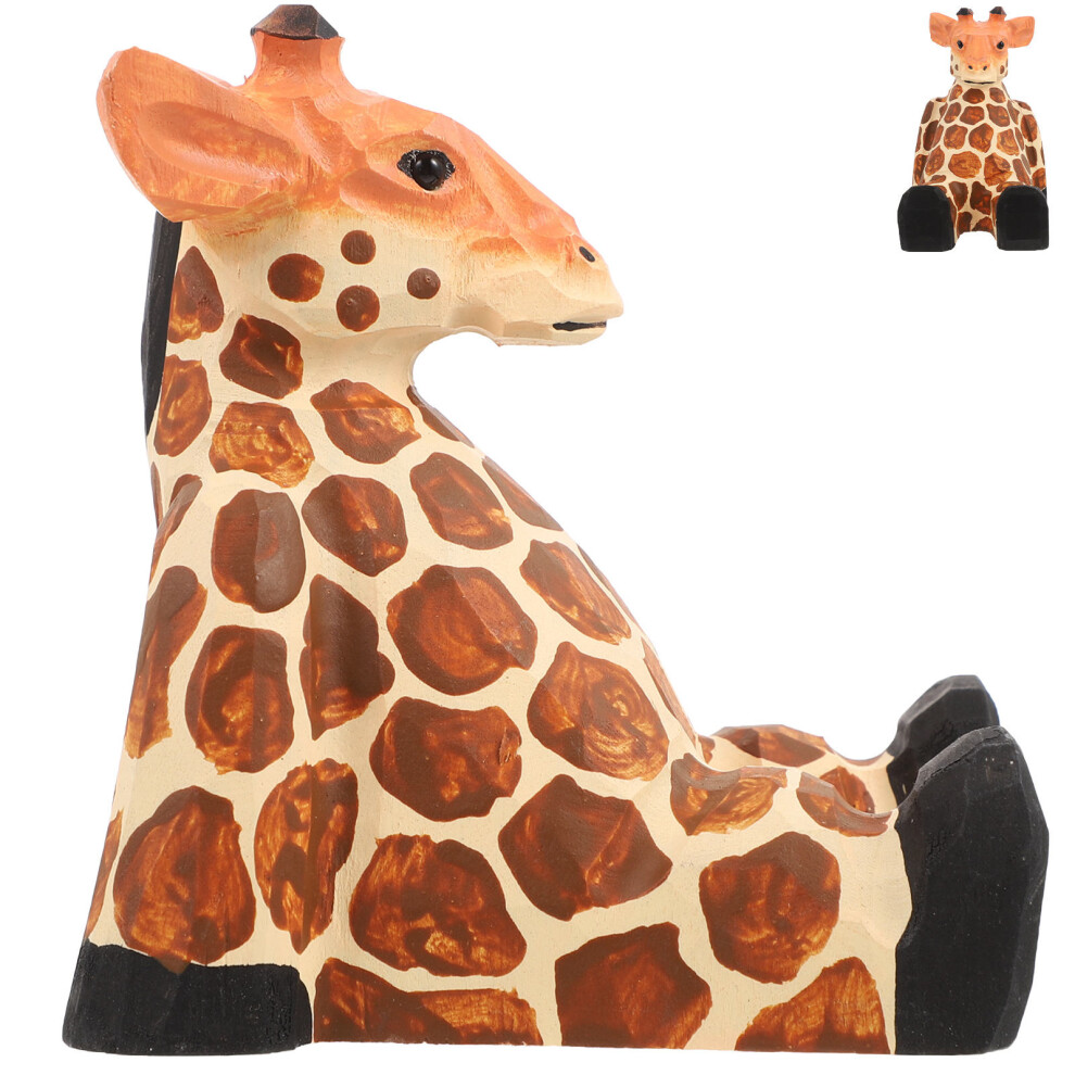Giraffe Phone Stand Cute Wooden Holder For Cellphone And Tablet 3161716810530