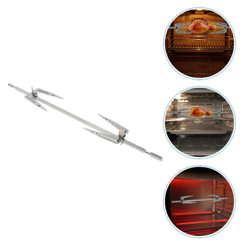 Oven Rod For Chicken Rotating Silver 1 Set 2
