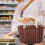 Picnic Shopping Basket Plastic Storage Basket 1set 4