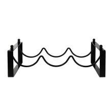 Creative Wine Stand 1pc In Black Iron For Bar Use And Home Use