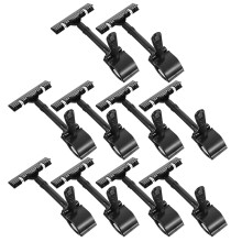 Advertisement Sign Clips Plastic Price Holder Black 10pcs