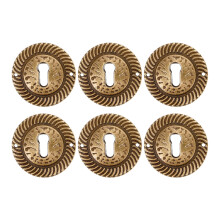 6St Duurzame Keyhole Inserts Koffiekleur Voor Meubeldecoratie