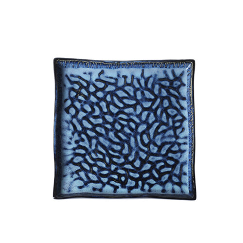 Worgeous  Sushi Serving Platter Decorative Relief Square Plate
