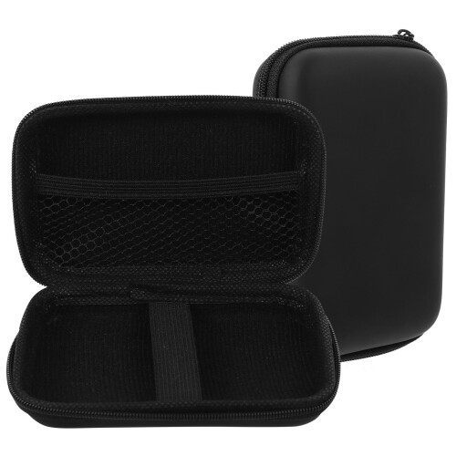 2Pcs Eva Nylon Wireless Mic Storage Bags Hard Protective Carrying Case