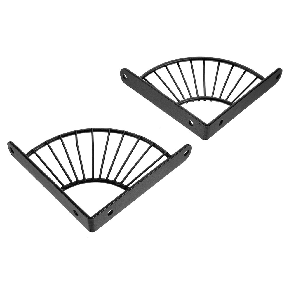 2 Pcs Corner Shelves Floating Support Fan Frame Shelf Bracket 3161716847512