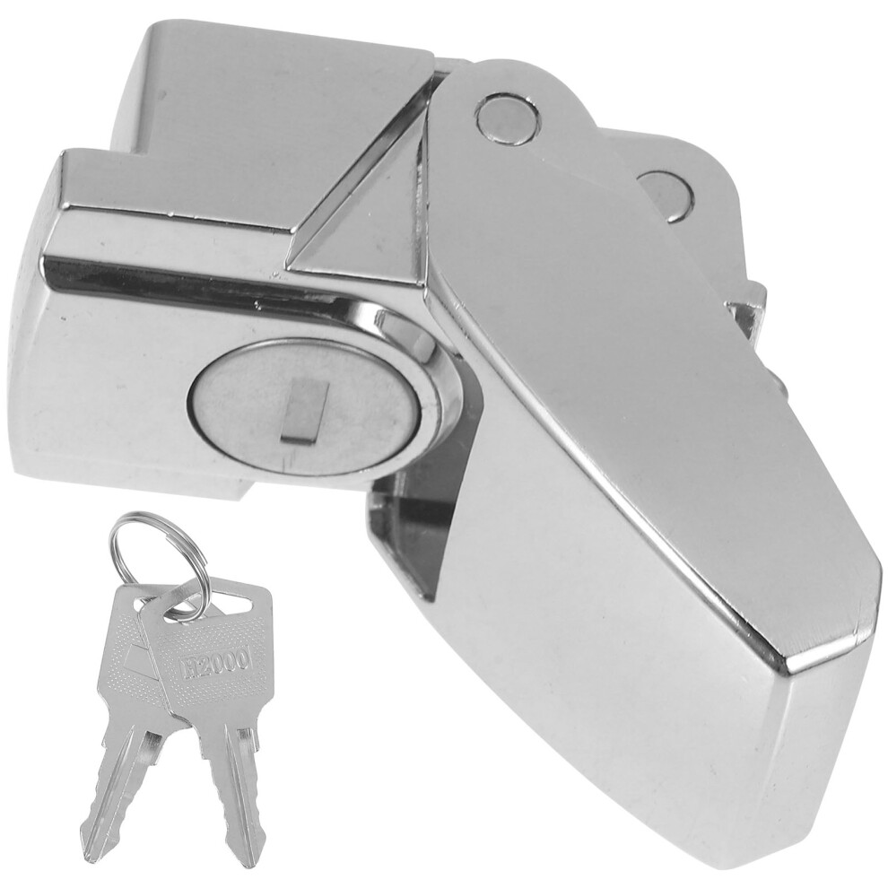 Cabinet Lock Hasp Lock .50X3.00x2.00cm Silver 3161716828436