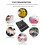 Black Car Storage Net Bags Space Saving 2pcs 21.7x9.8in 7