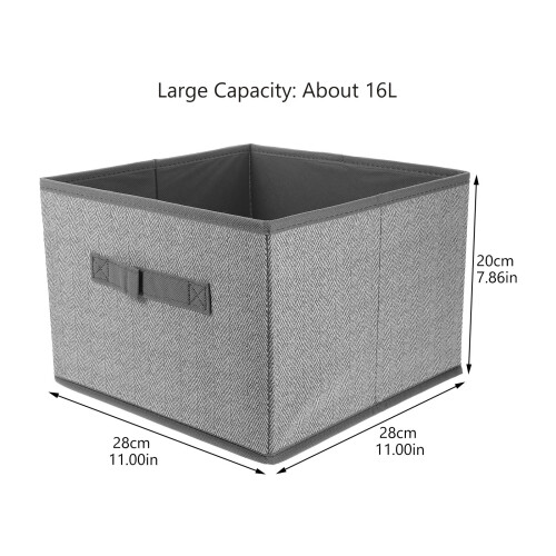 Linen Storage Box Cloth Cube Bins Clothes Case Boxes Non-Woven Fabric 1