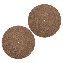 Record Pad Vinyl Turntable Record Pad Rubber Brown 2pcs
