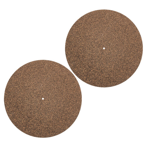 Record Pad Vinyl Turntable Record Pad Rubber Brown 2pcs