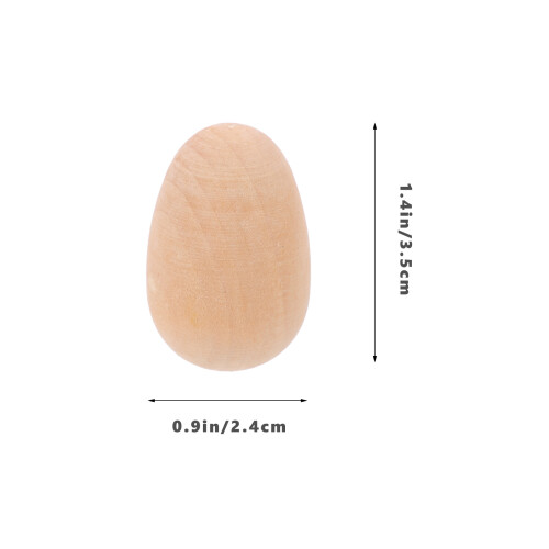 20 stück simulation ostern holzeier 35 mm diy holz künstliche eier 1
